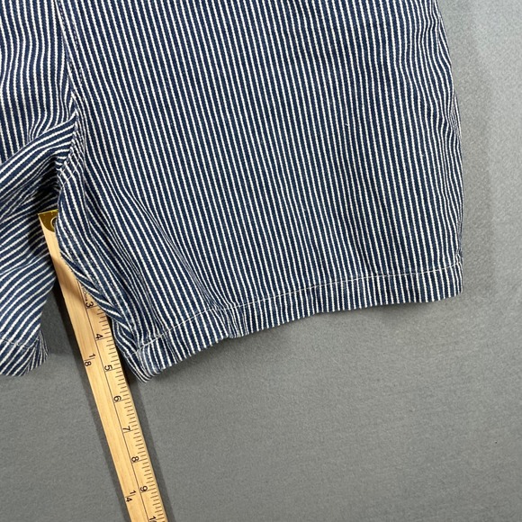 Dickies Blue Hickory Stripe Overalls Women XL Shortalls Carpenter Bibs FB204RHS - Picture 8 of 8